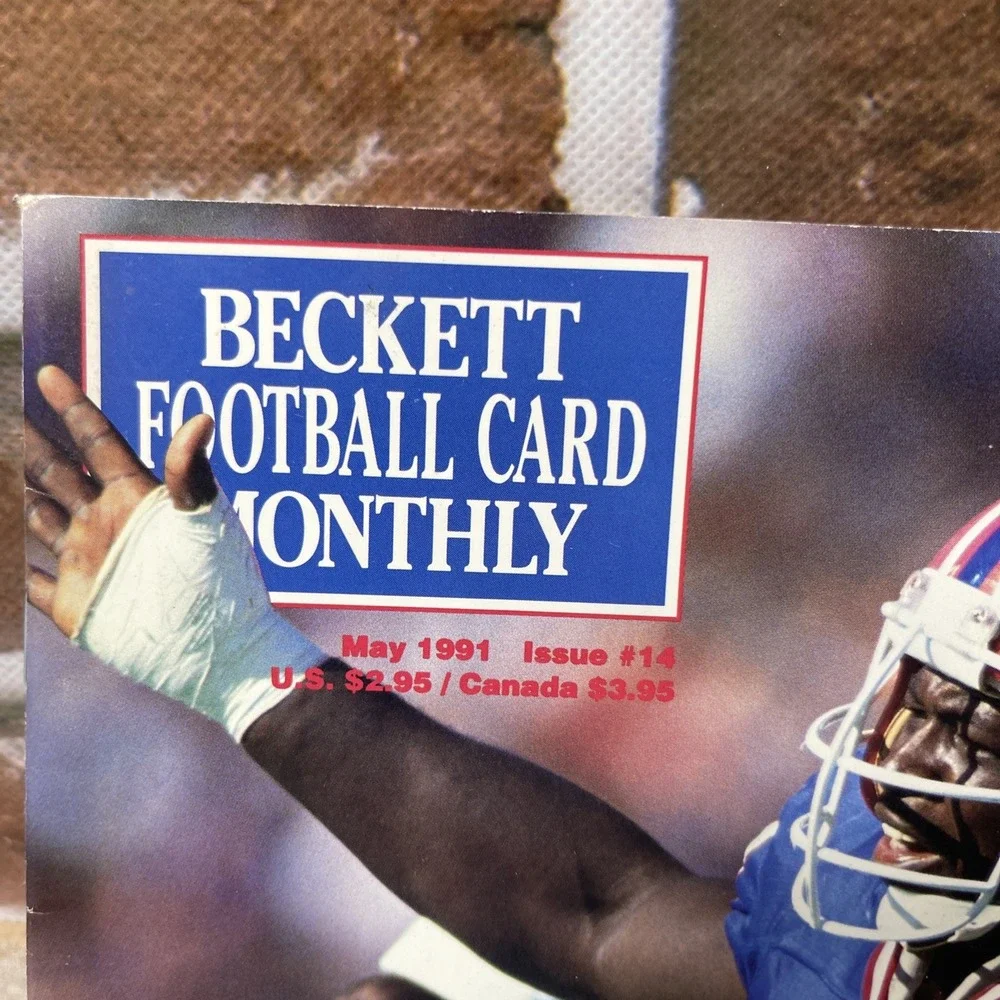 Beckett Football Card Monthly Magazine #14 Bruce Smith May 1991 Buffalo Bills